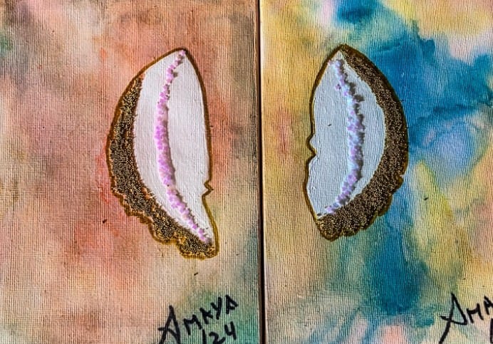 Sandra Amaya | Cuadros Abstractos | Díptico 