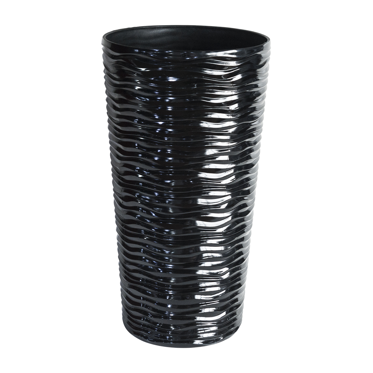 Black Glossy Vase