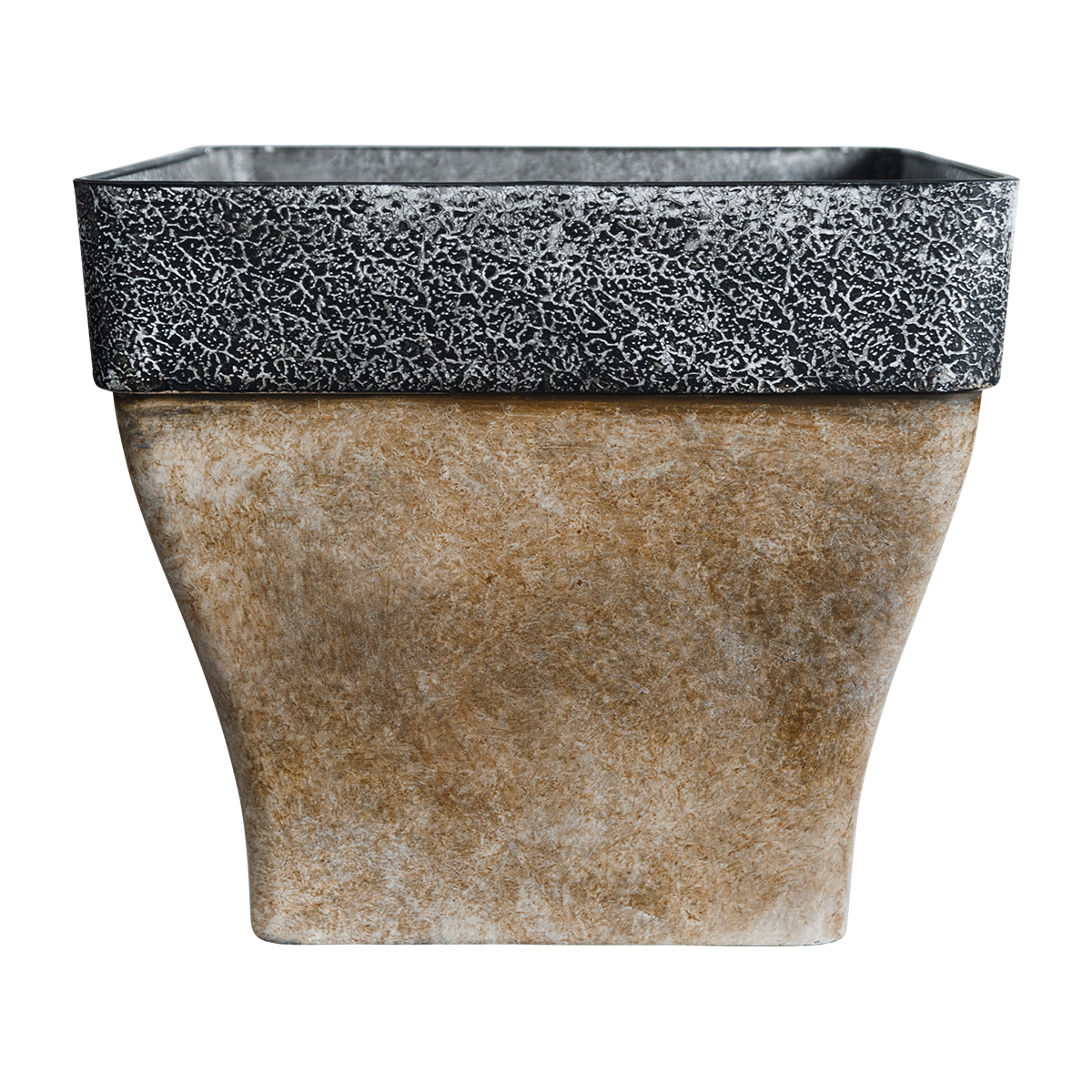 Two-Tone Square Flower Pot