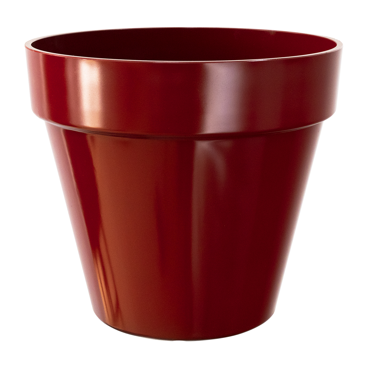 Red Ceramic Flower Pot