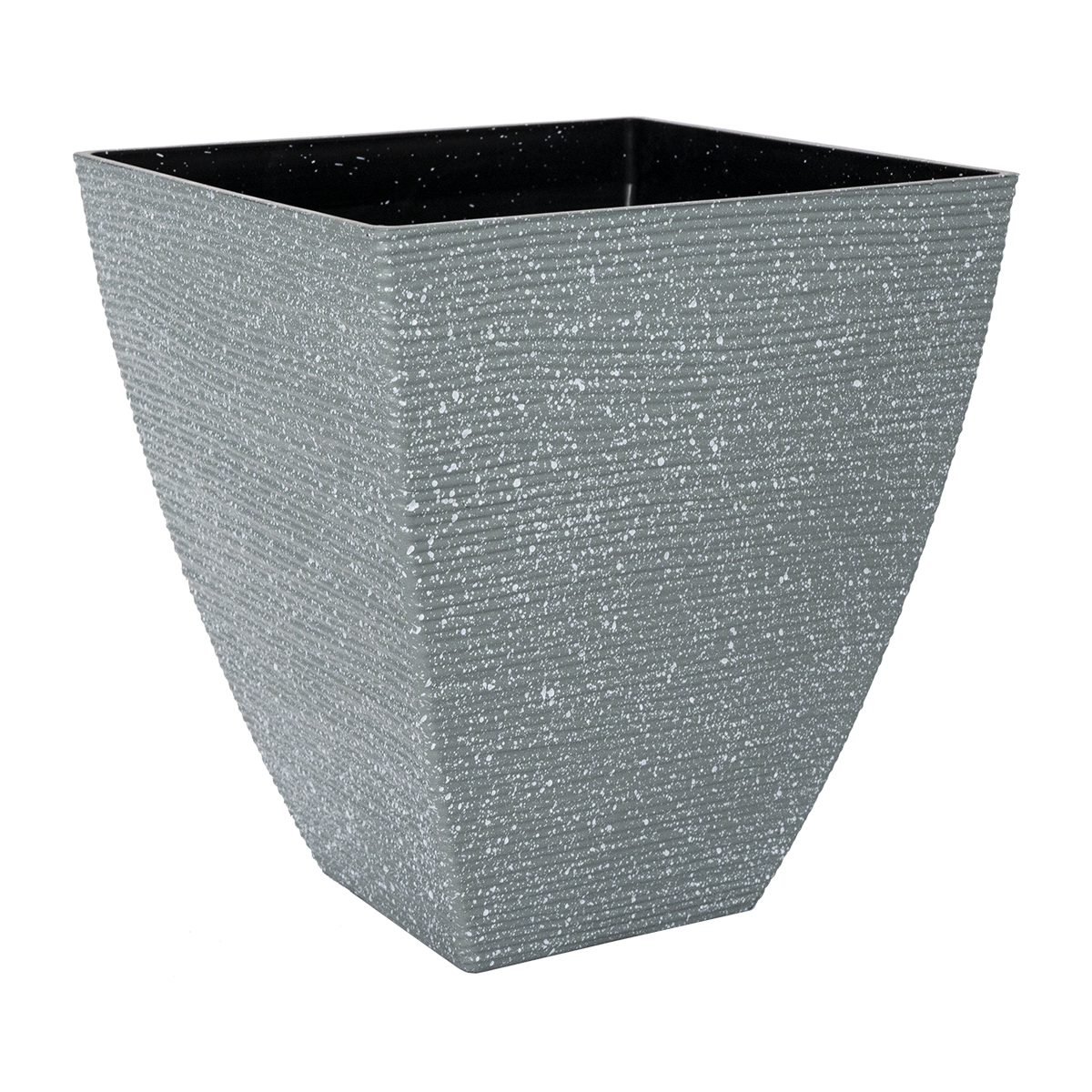 Textured Grey Square Planter