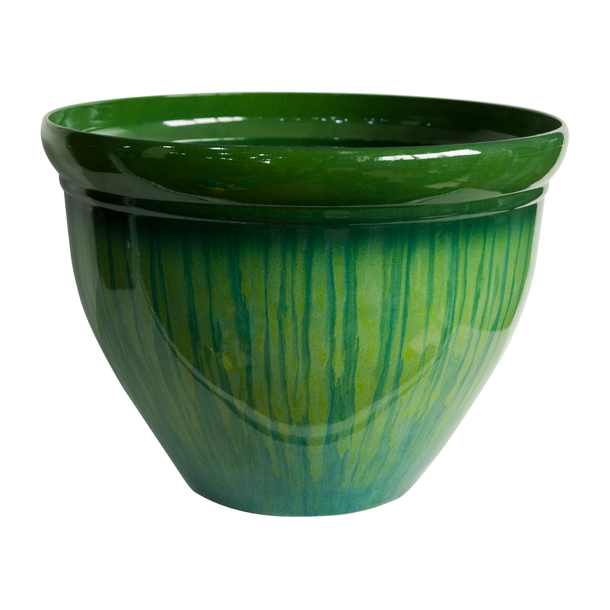 Green Ceramic Planter