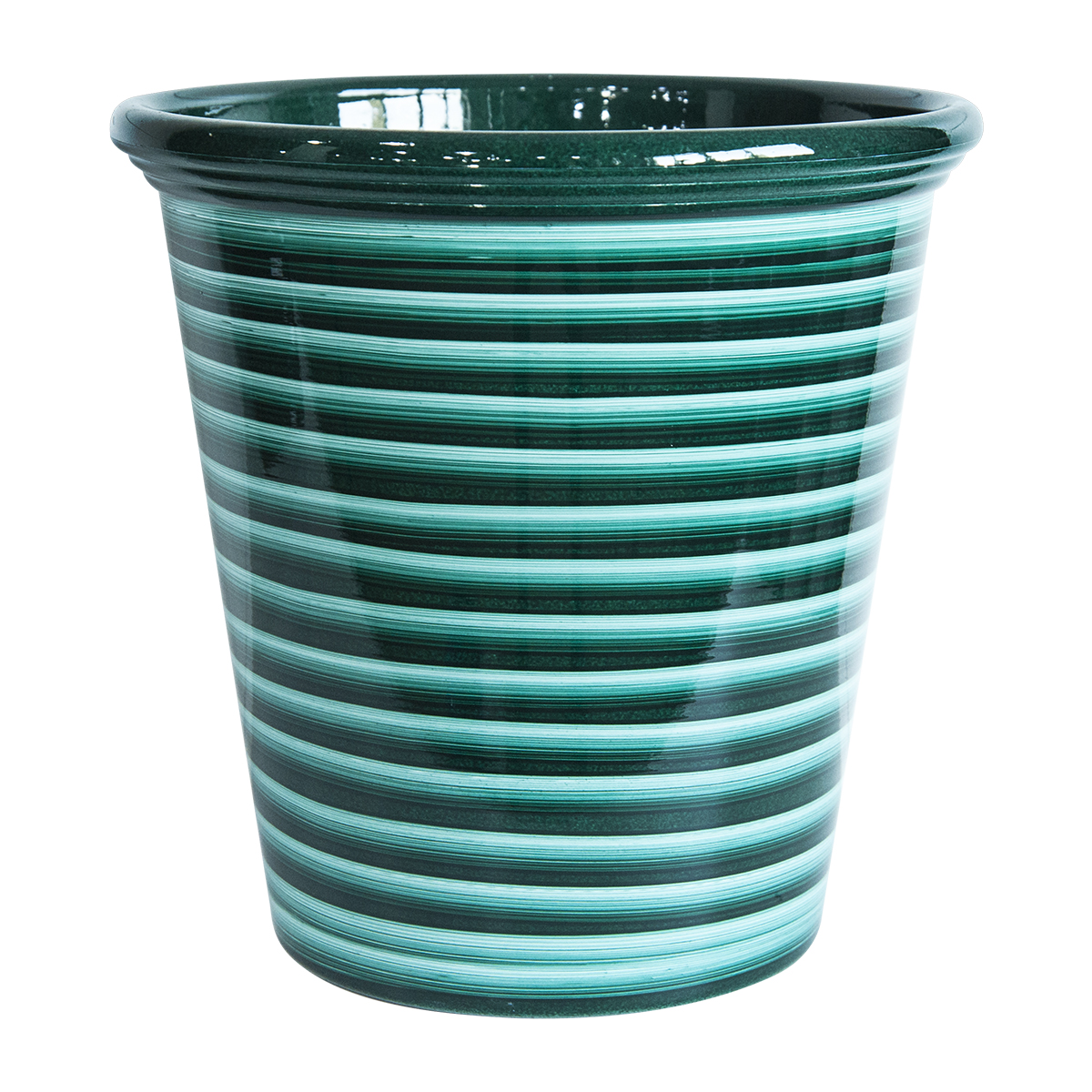 Ceramic Striped Pot