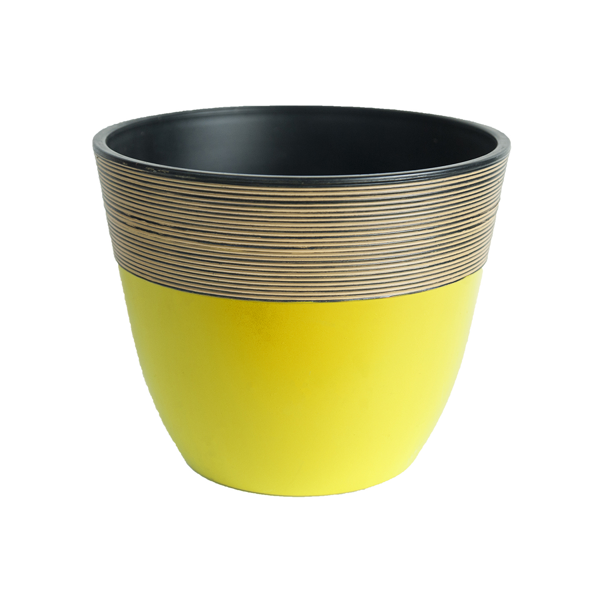 Yellow and Black Planter