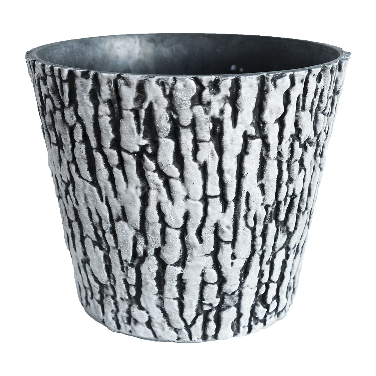 Textured Tree Bark Plant Pot