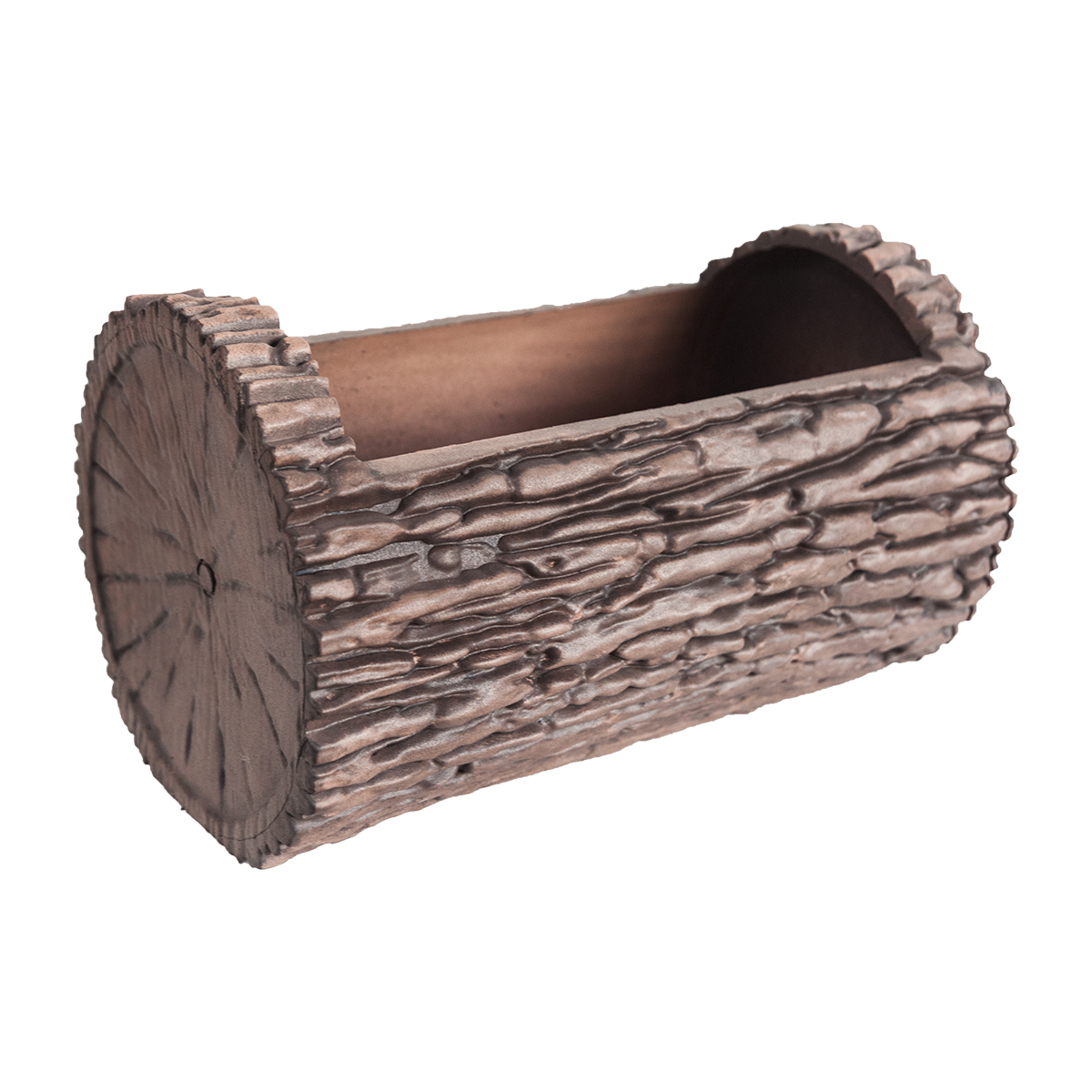 Log-Shaped Planter