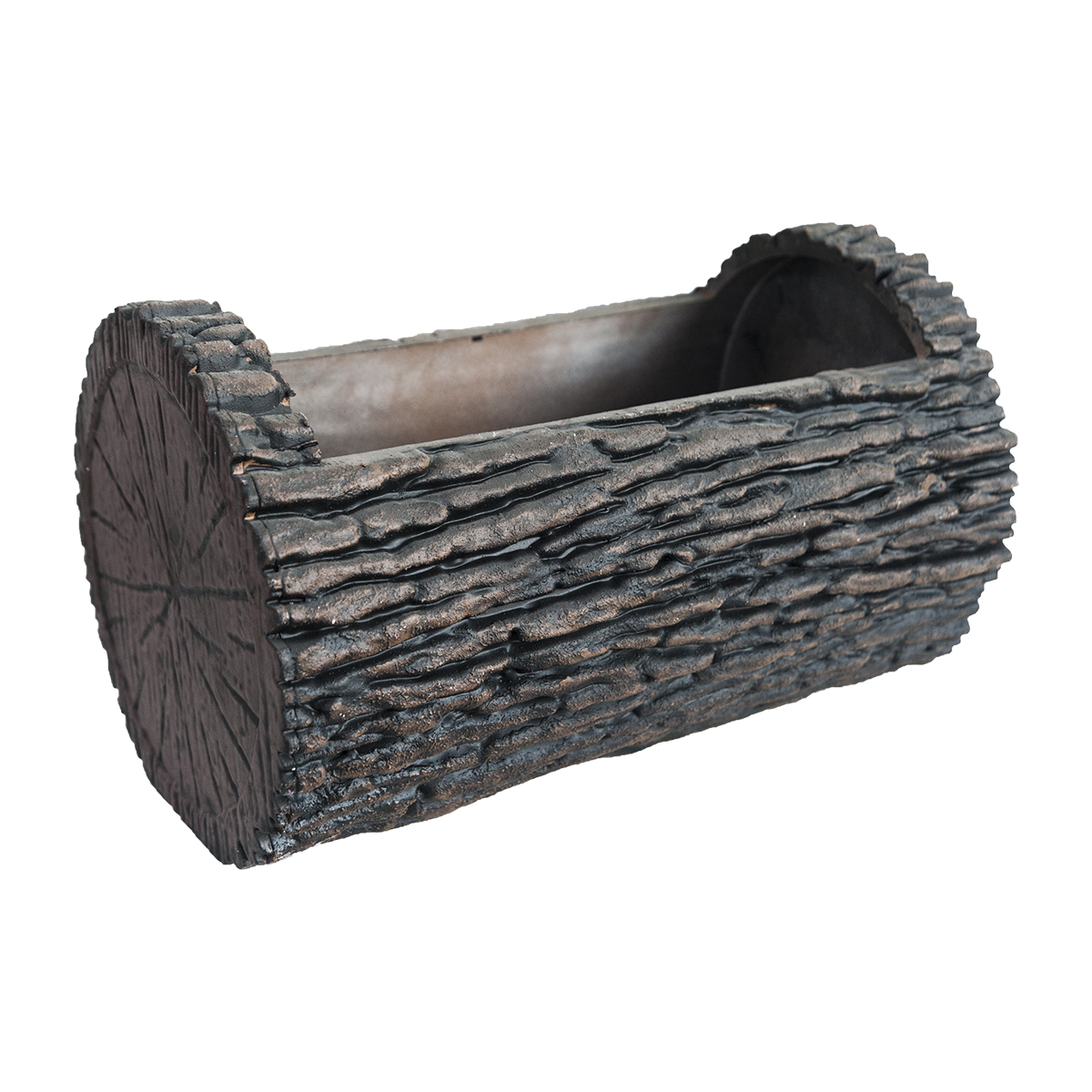 Decorative Log Planter
