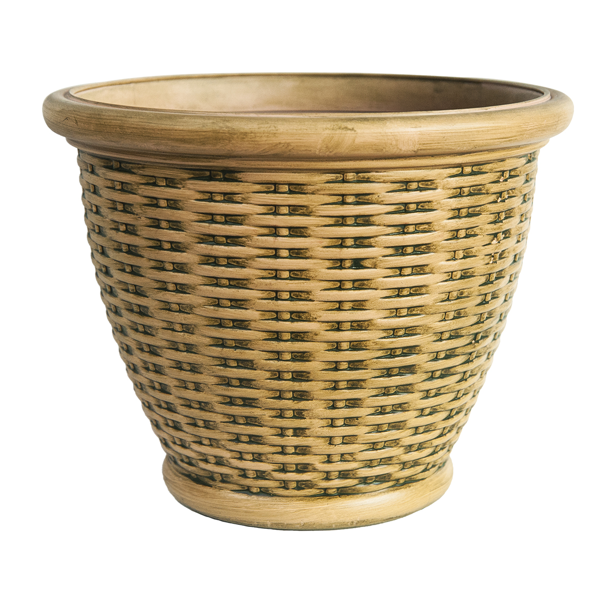 Woven Rattan Planter