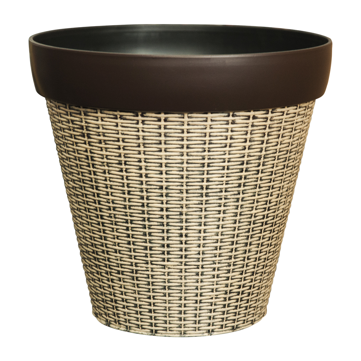 Woven Rattan Planter