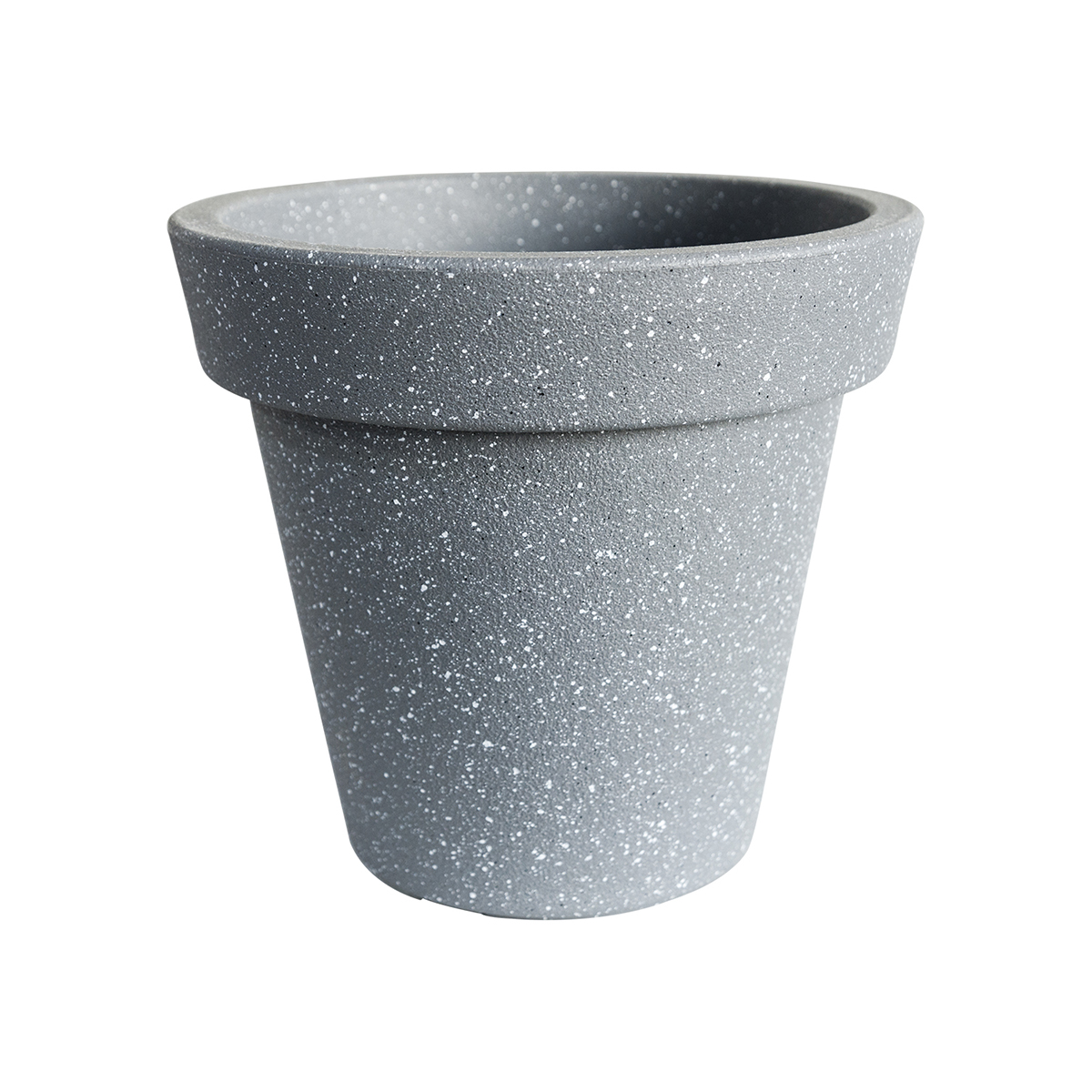 Gray Speckled Flower Pot