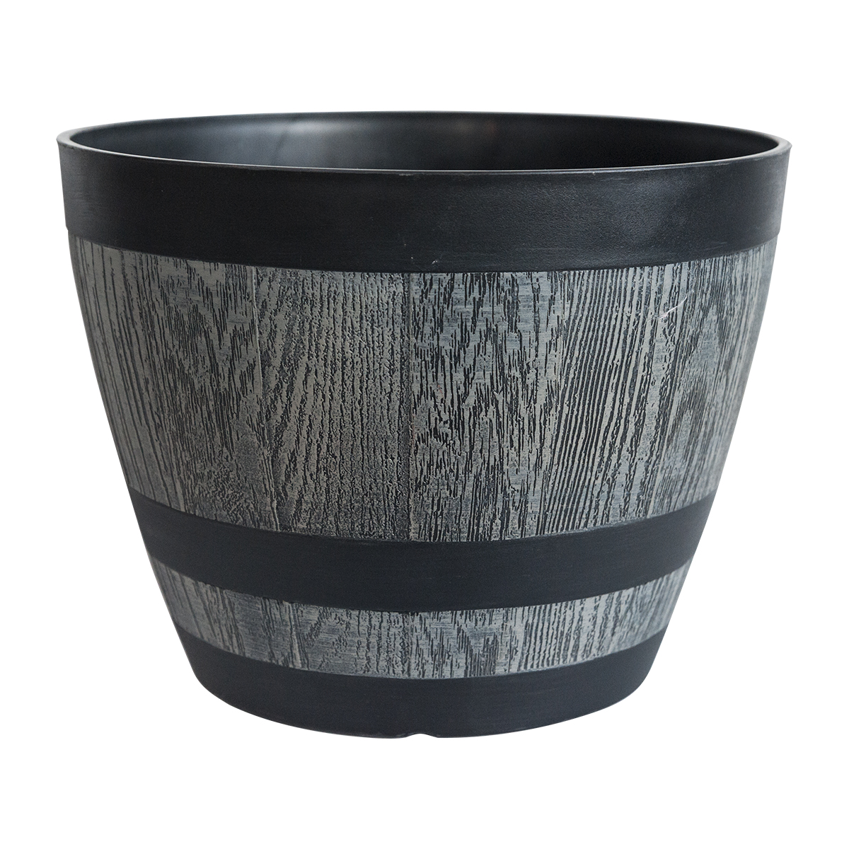 Rustic Wooden Barrel Planter