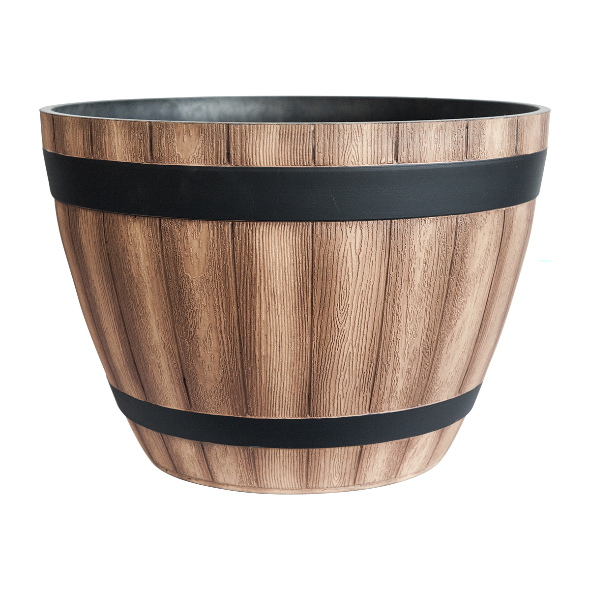 Wooden Barrel Planter