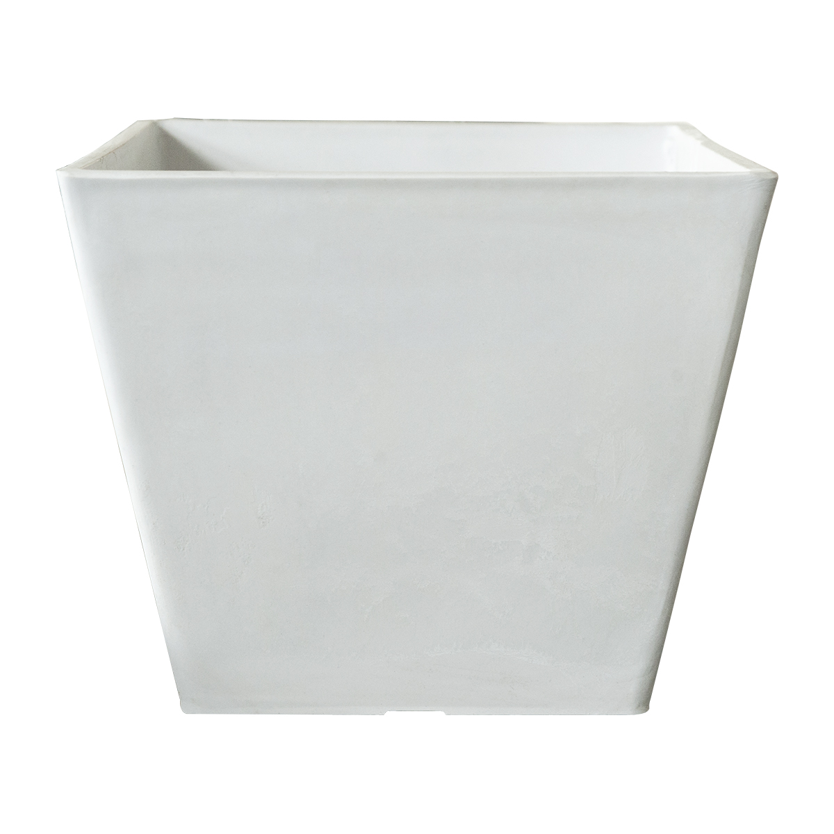 White Square Ceramic Planter