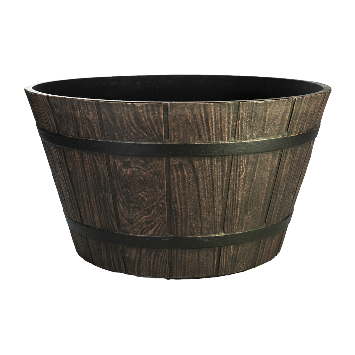 Wooden Barrel Planter