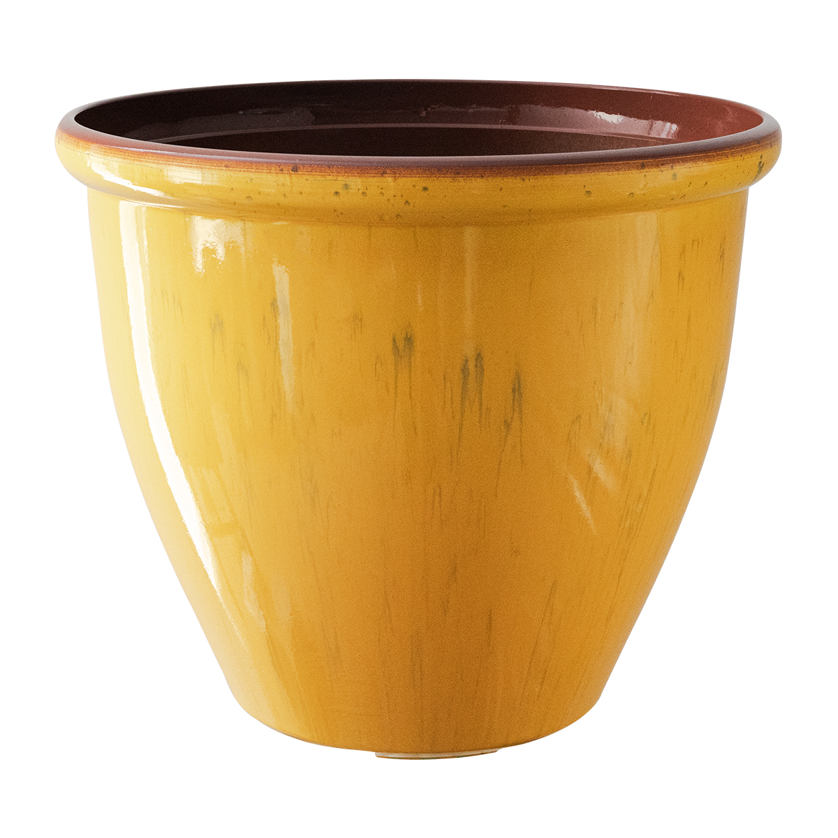 Yellow Ceramic Plant Pot