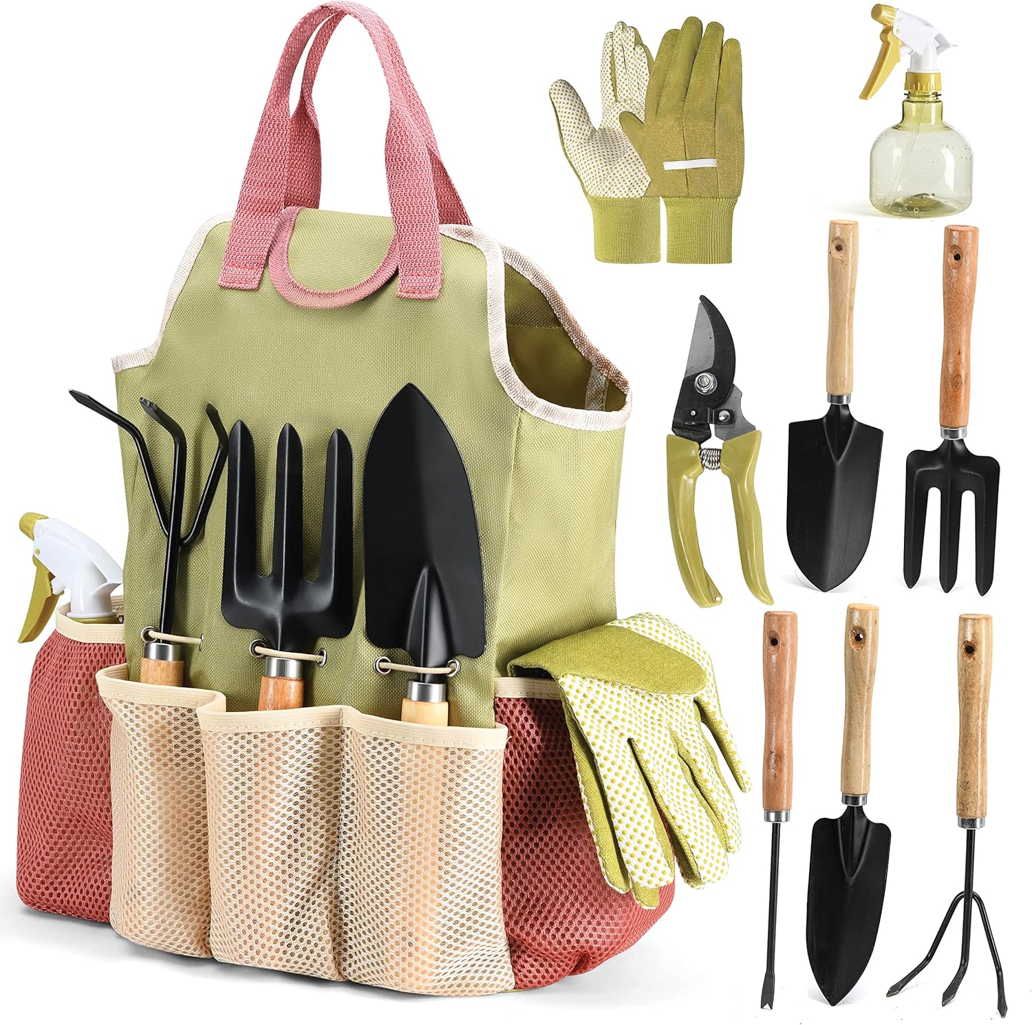 Garden Tool Set with Tote Bag