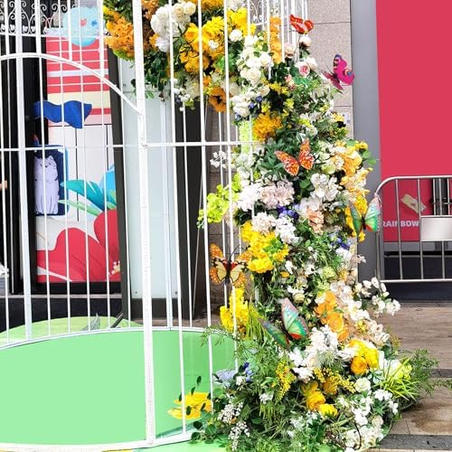 Decorative Floral Arch with Butterflies