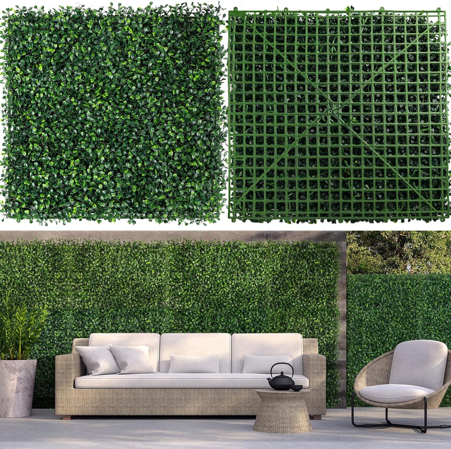 Artificial Boxwood Hedge Panels
