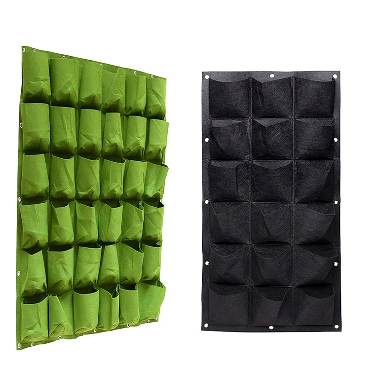 Wall-Mounted Hanging Planter Pockets