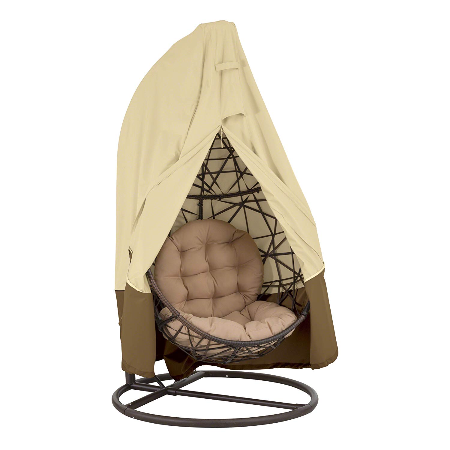 Hanging Egg Chair with Canopy Cover