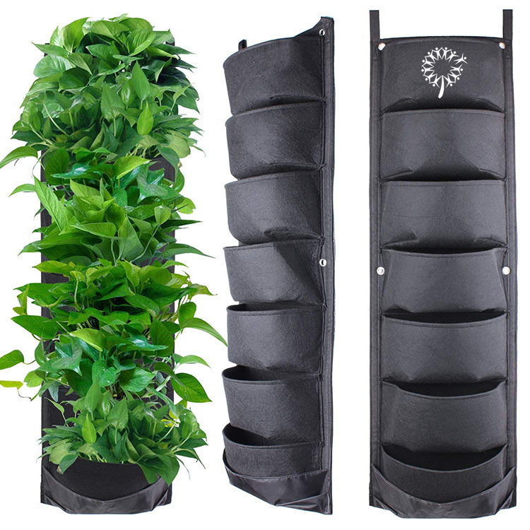 Hanging Wall Planter with 7 Pockets