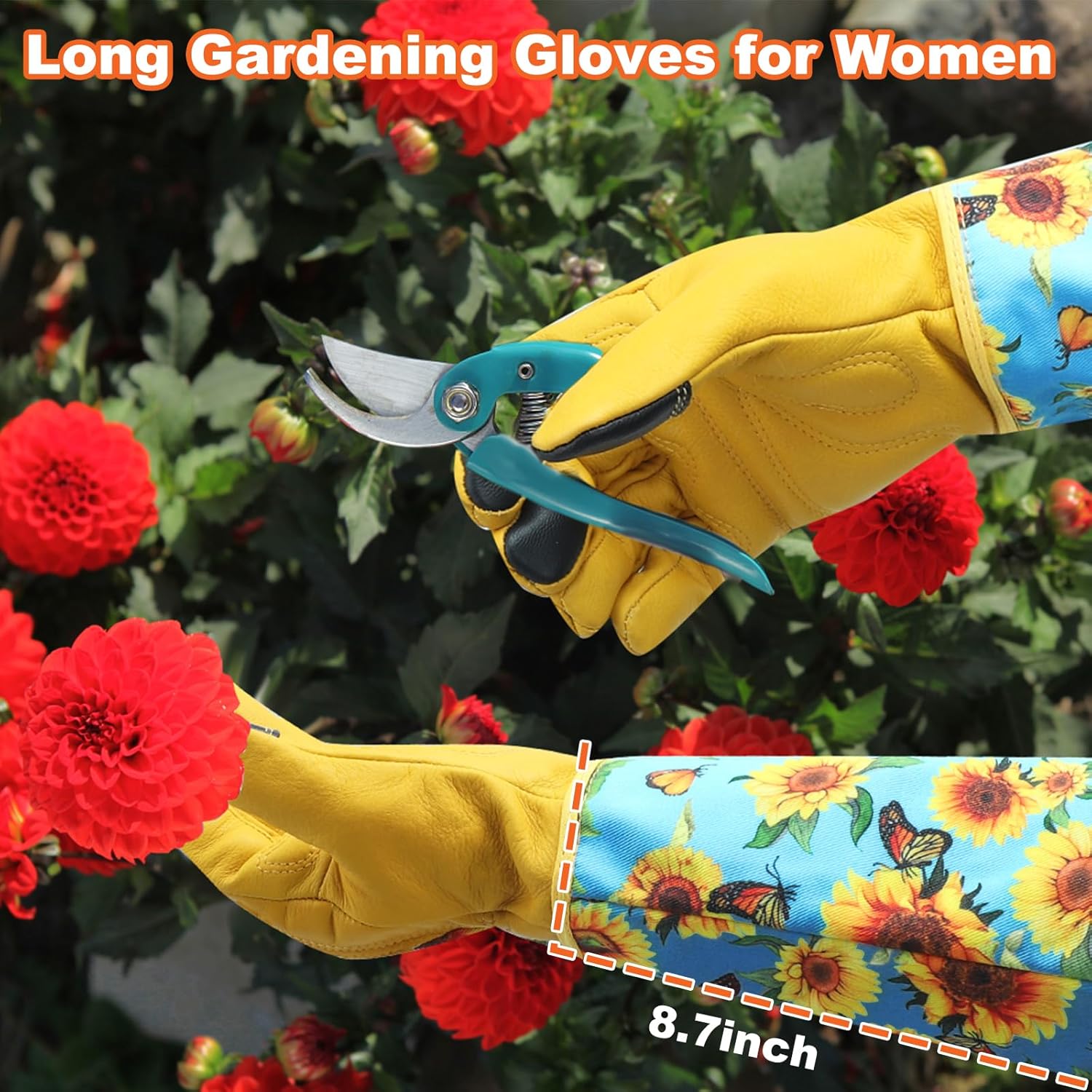 Long Gardening Gloves for Women