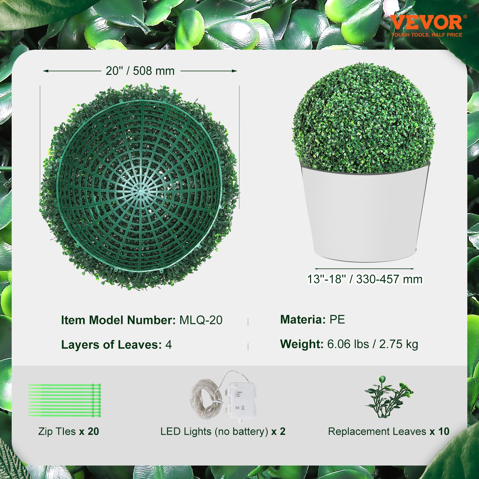 Artificial Boxwood Topiary Ball