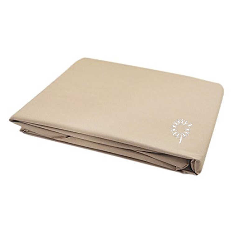 Beige Folded Bed Sheet