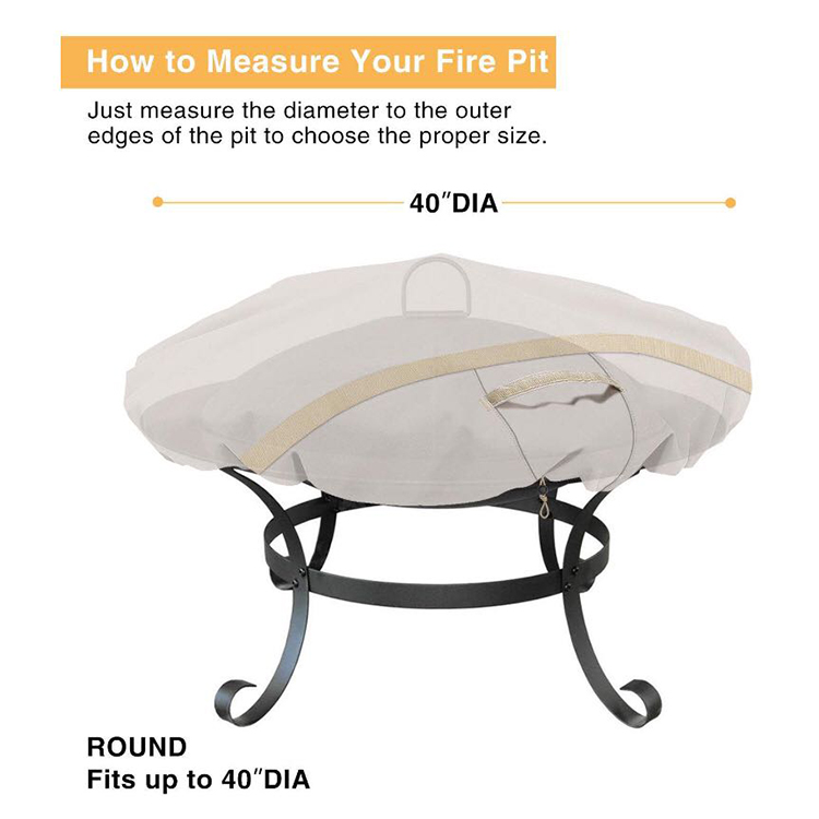 Round Fire Pit Cover
