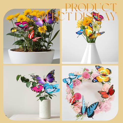 Colorful Artificial Butterfly Decorations