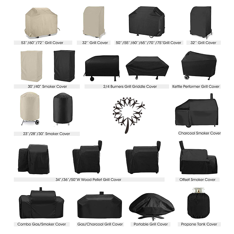 Grill and Smoker Covers Set