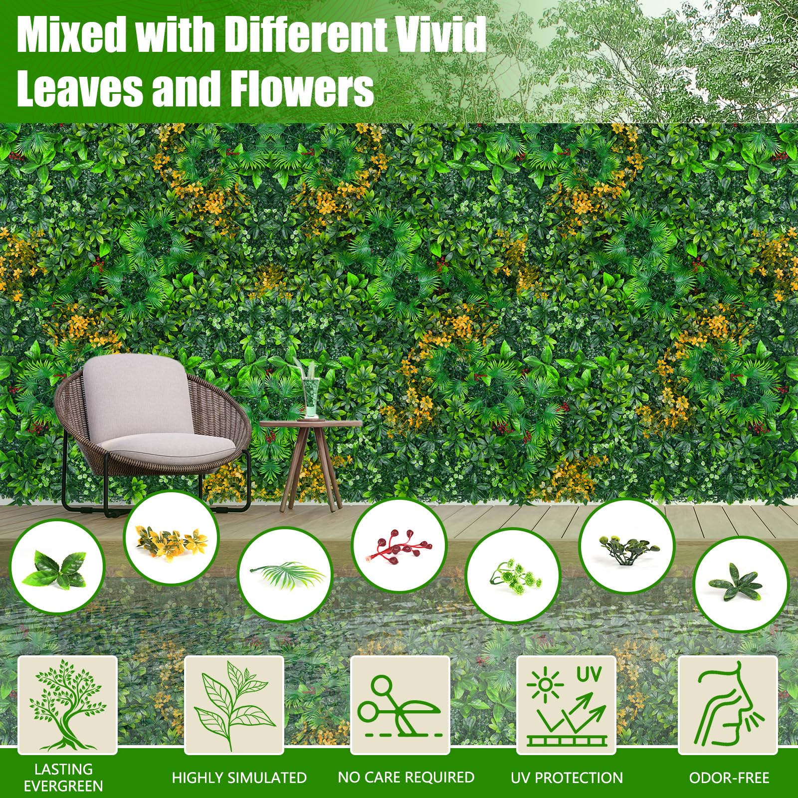 Artificial Greenery Wall Panel