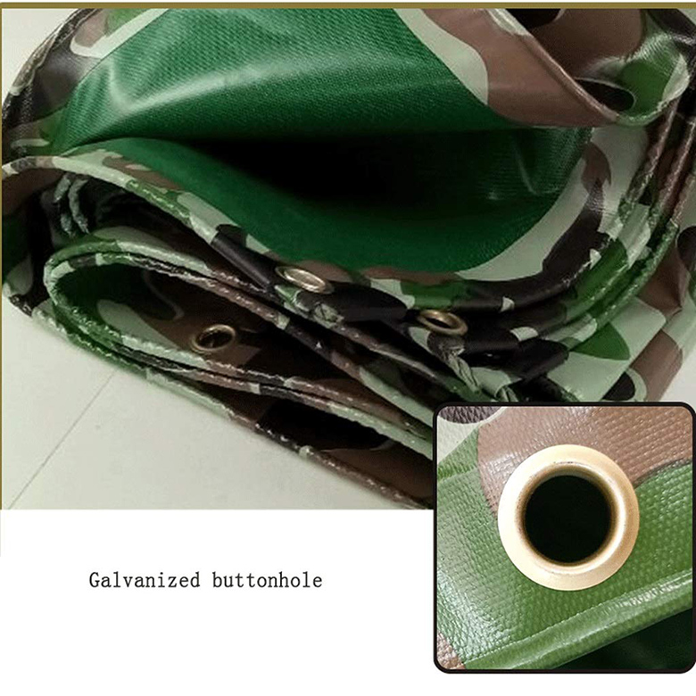 Camouflage Tarpaulin with Grommets