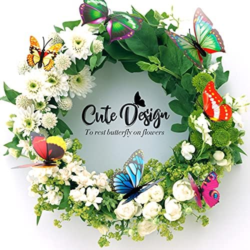 Decorative Butterfly Flower Wreath