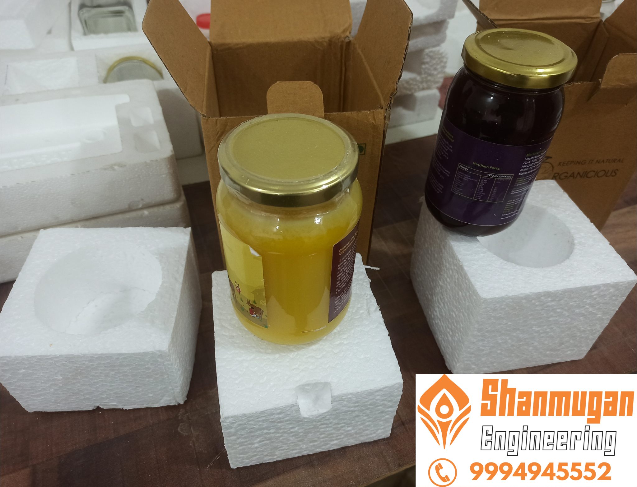 Thermocol Packing - Ghee Bottle