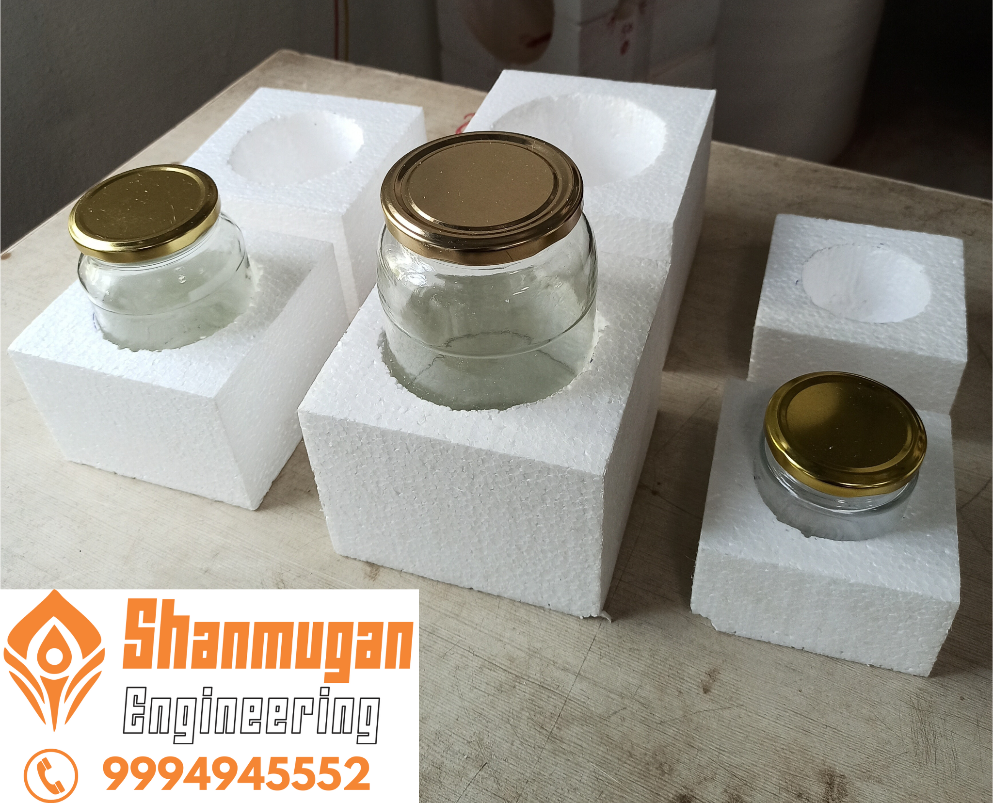 Thermocol Packing - Ghee Bottle