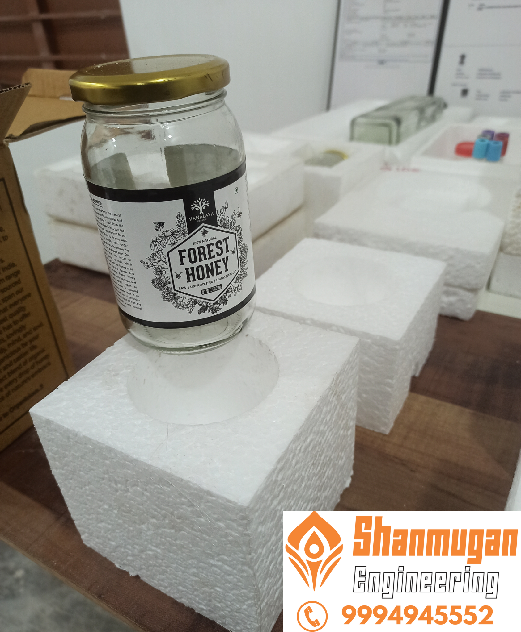Thermocol Packing - Ghee Bottle