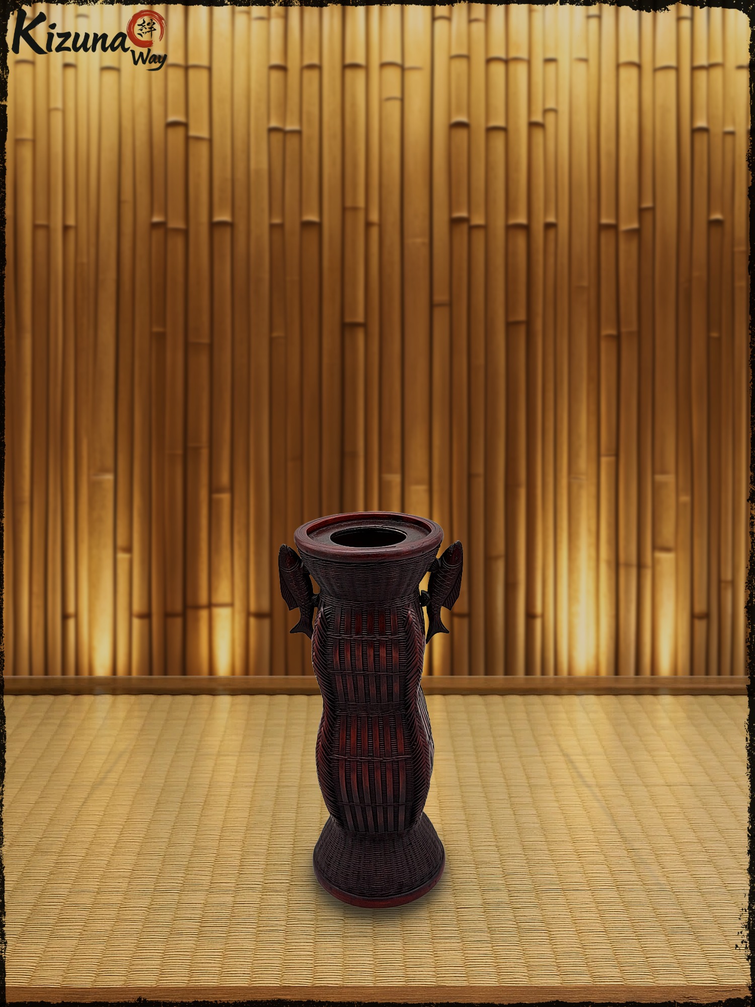 Vintage Japanese Bamboo Flower Basket (Hanakago 花籠)