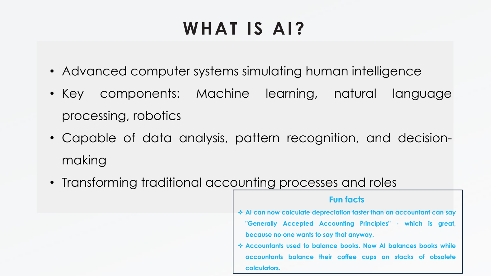 Artificial Intelligent And The Accounting Profession