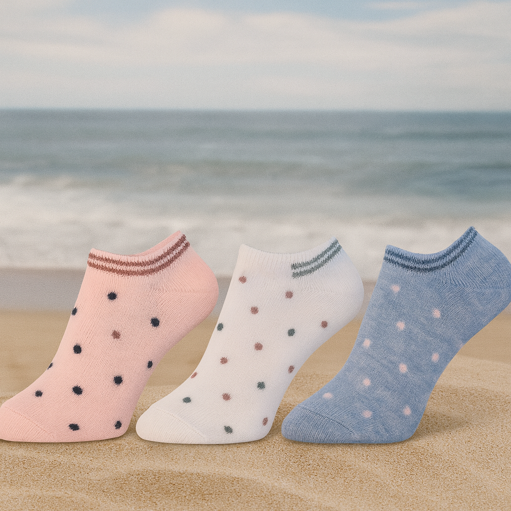 Conjunto de 3 Pares de Meias Curtinhas