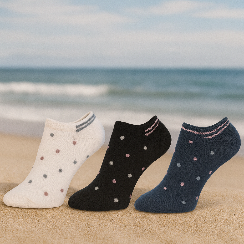 Conjunto de 3 Pares de Meias Curtinhas