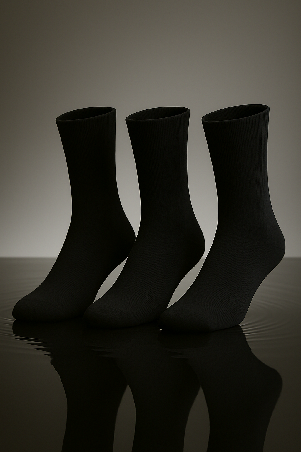 Conjunto de 3 pares de meias masculinas clássicas