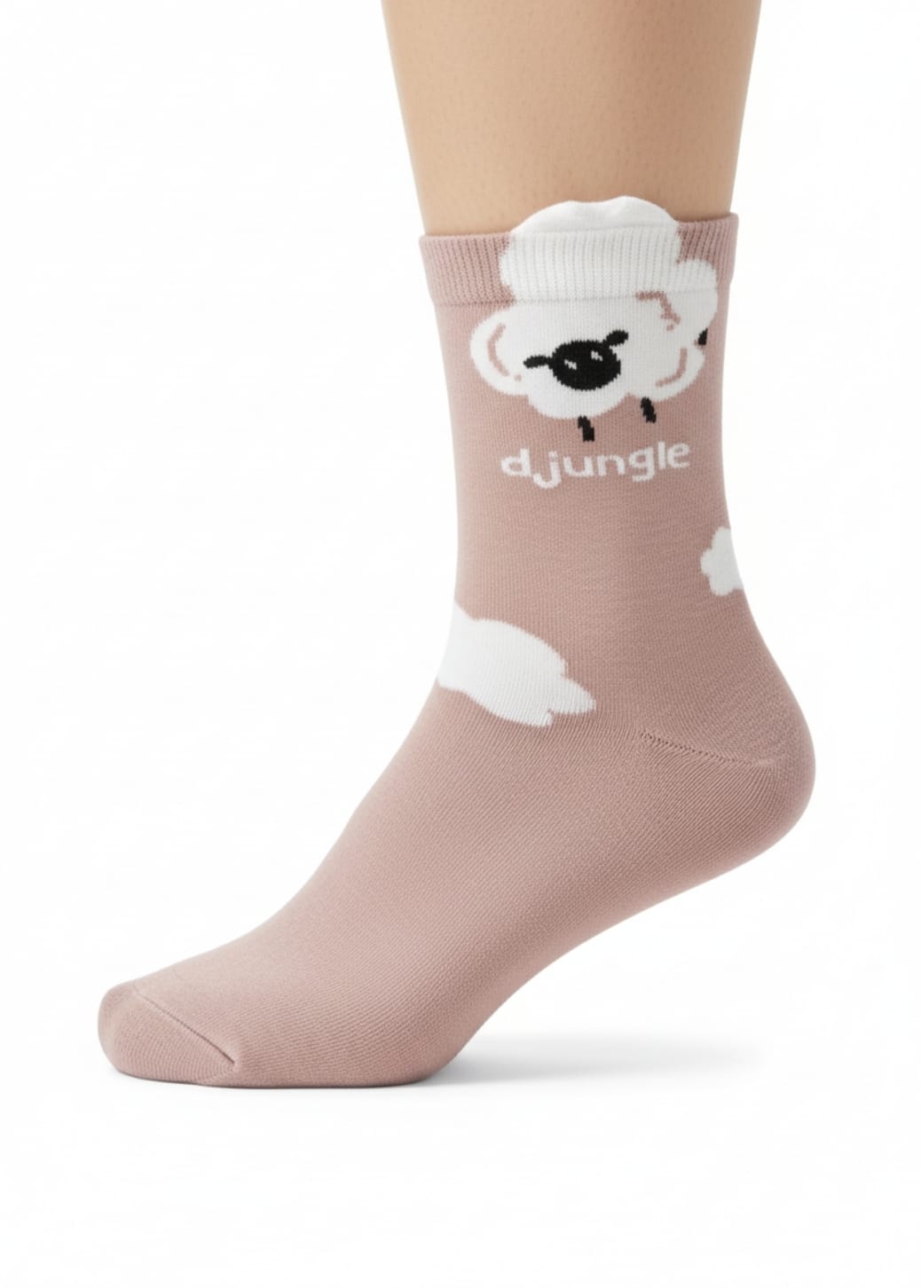 Meia divertida com ovelha