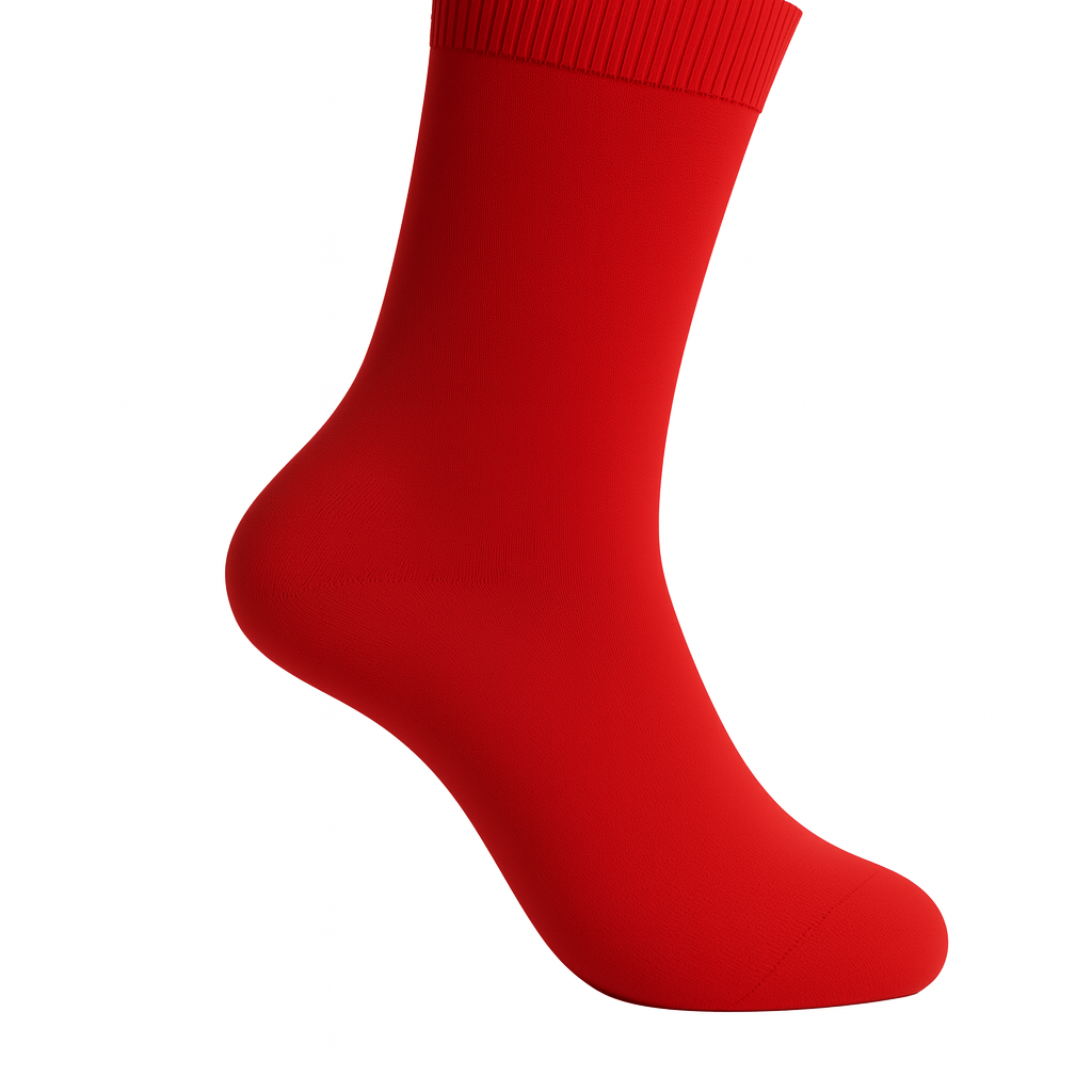 Meia vermelha clássica