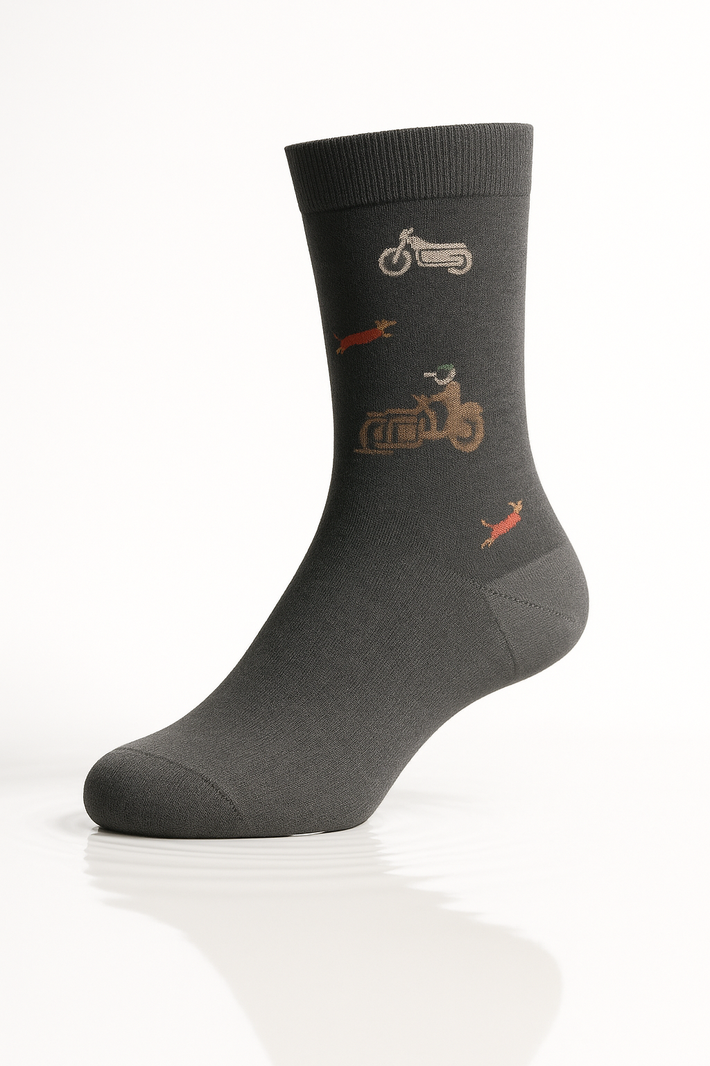 Meia Estampada de Moto
