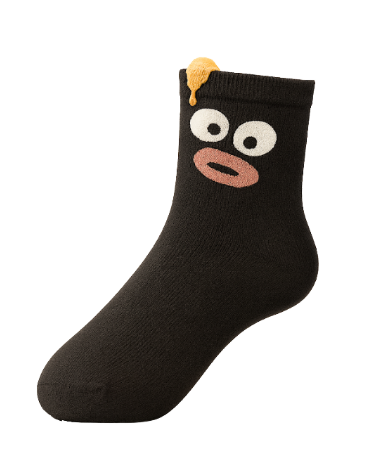 Meia Divertida Preta