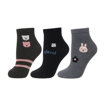 Conjunto de 3 Pares de Meias divertidas