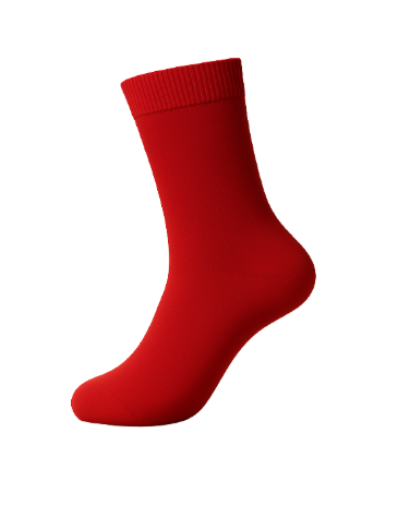 Meia vermelha clássica