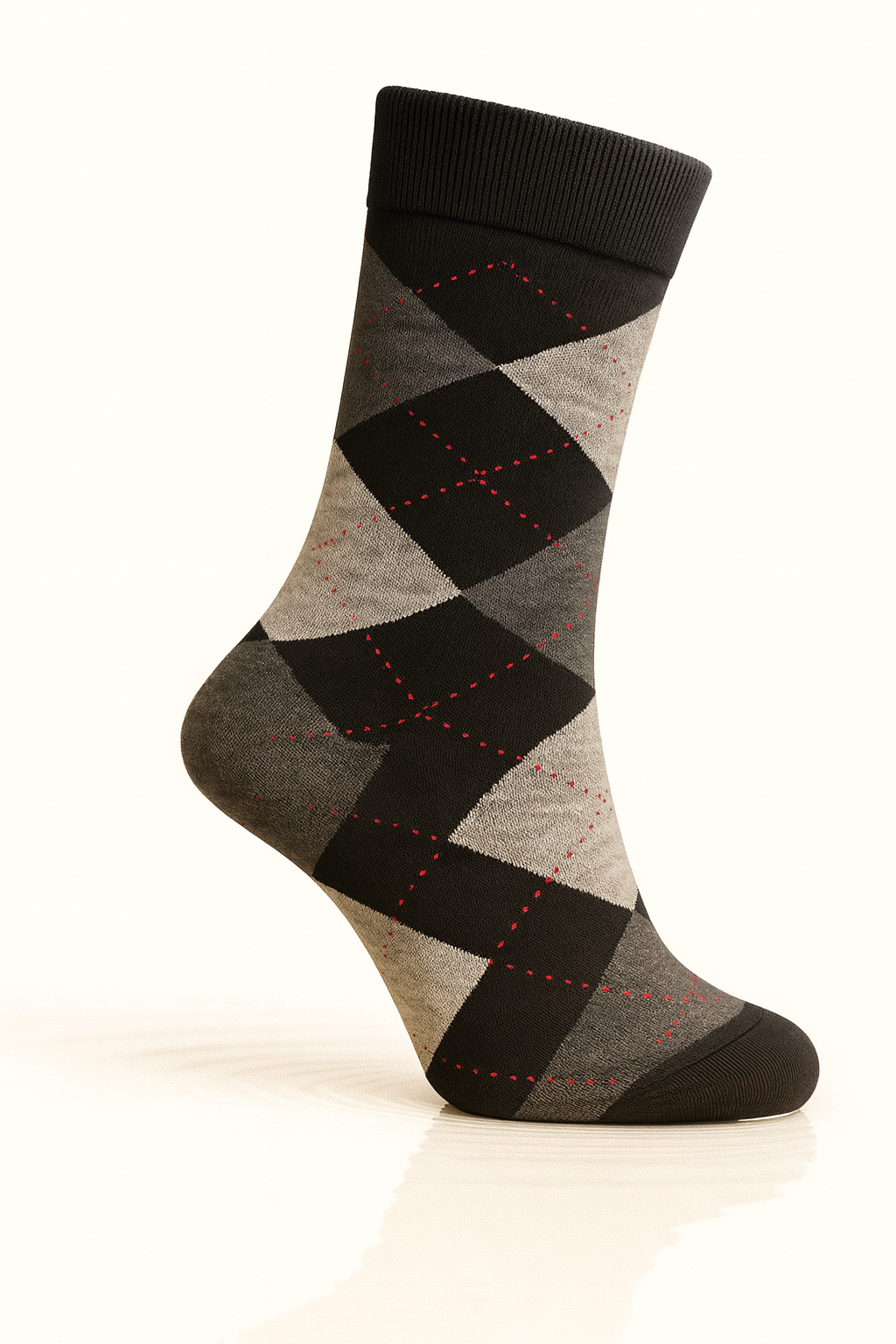 Meia estampada masculina