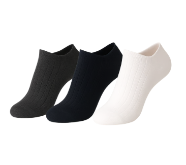 Conjunto de 3 pares de meias de cano baixo